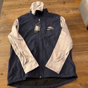 Dunbrooke NFL 2 for Faux poly hoodie in soft shell vest Jacket